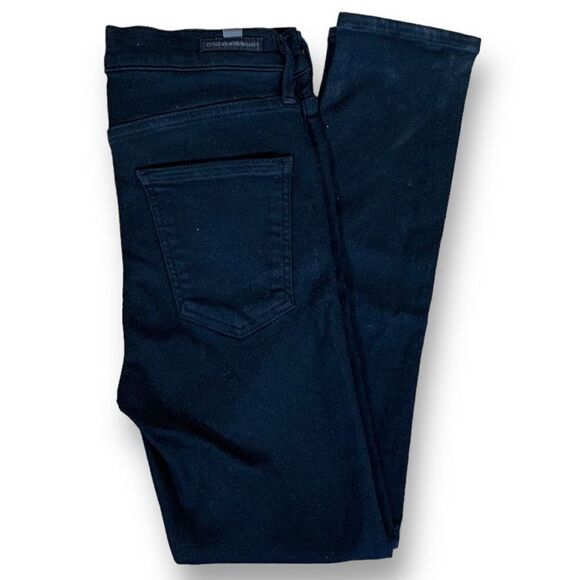 Citizens Of Humanity Rocket Crop High Rise Skinny Black Jeans Stretch Denim 26 - Picture 12 of 12